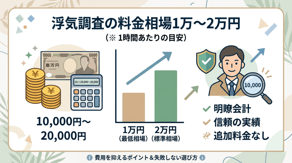 浮気調査の料金相場