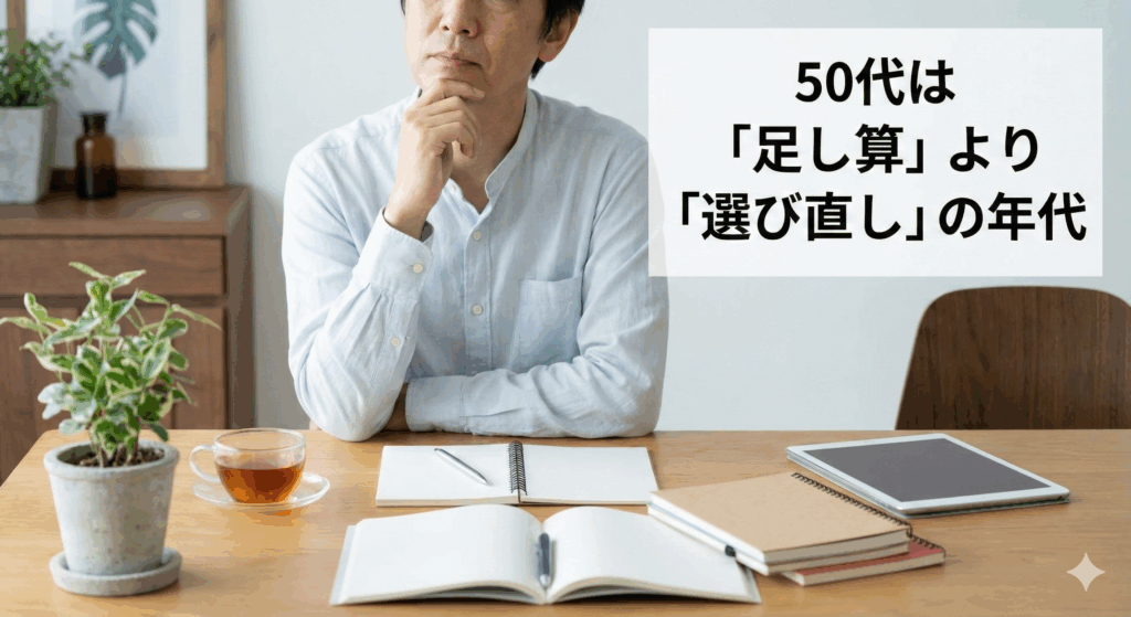 50代は「足し算」より「選び直し」の年代